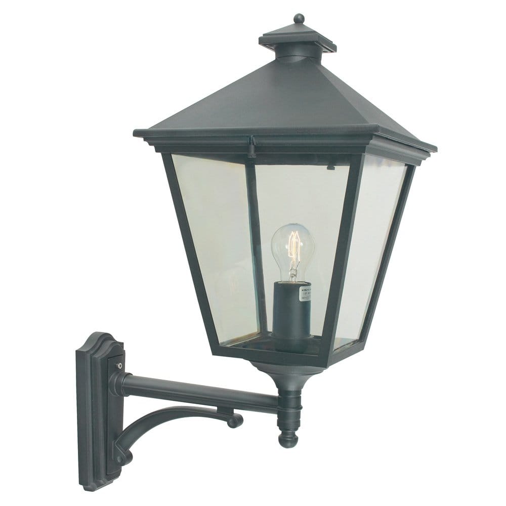 Norlys Turin Grande Single Up Wall Lantern - Black