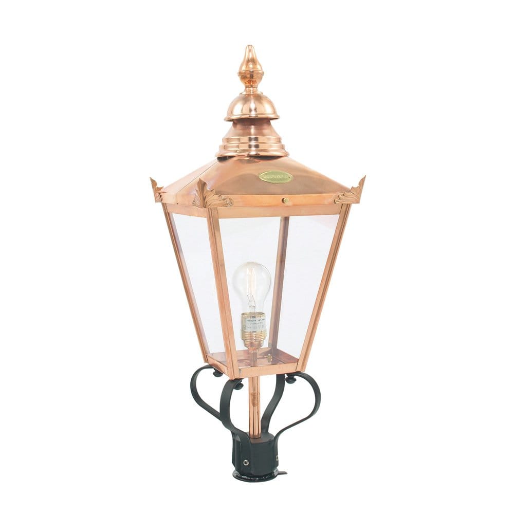Norlys Chelsea Grande Single Lamp Post - Copper - Head Only