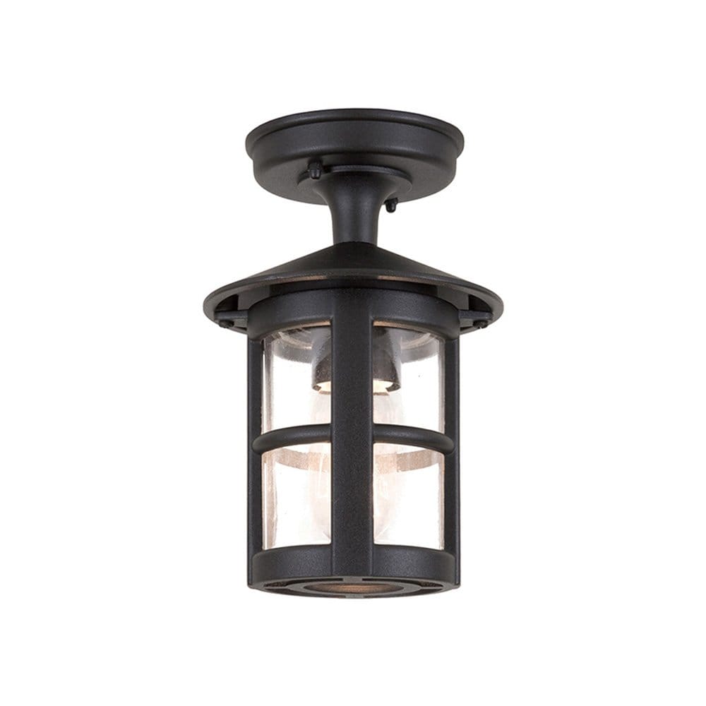 Elstead Hereford Window Single Porch Lantern - Black