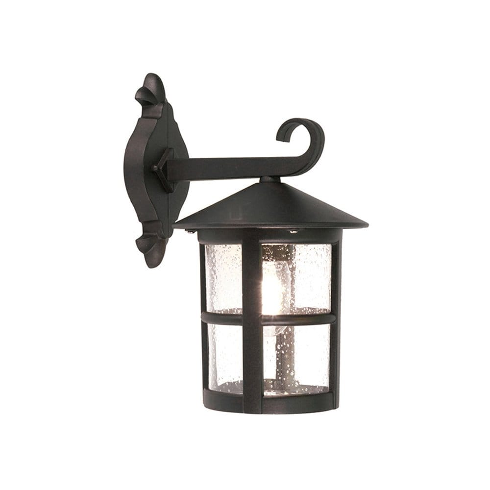 Elstead Hereford Window Grande Single Wall Down Lantern - Black
