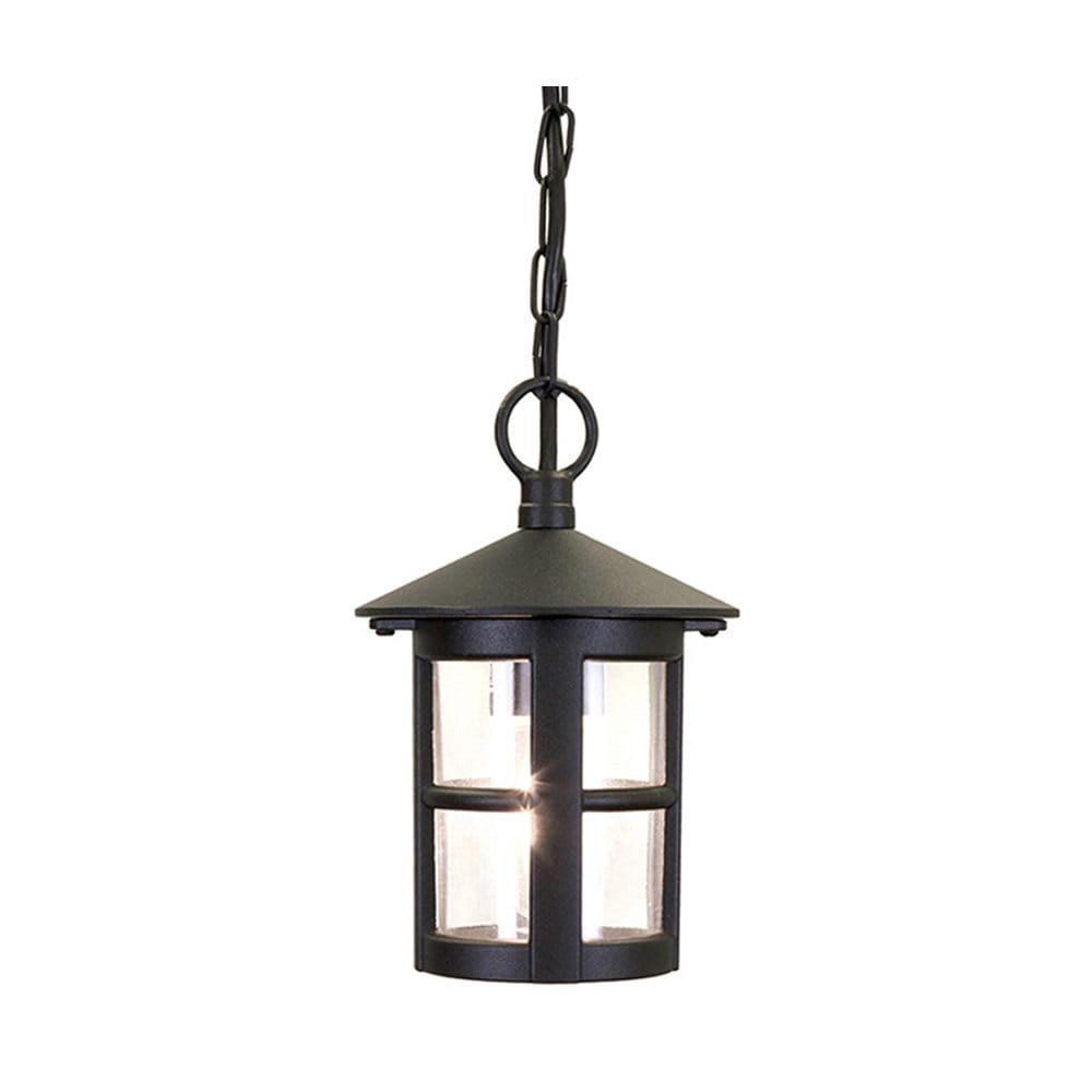 Elstead Hereford Window Single Porch Chain Lantern - Black