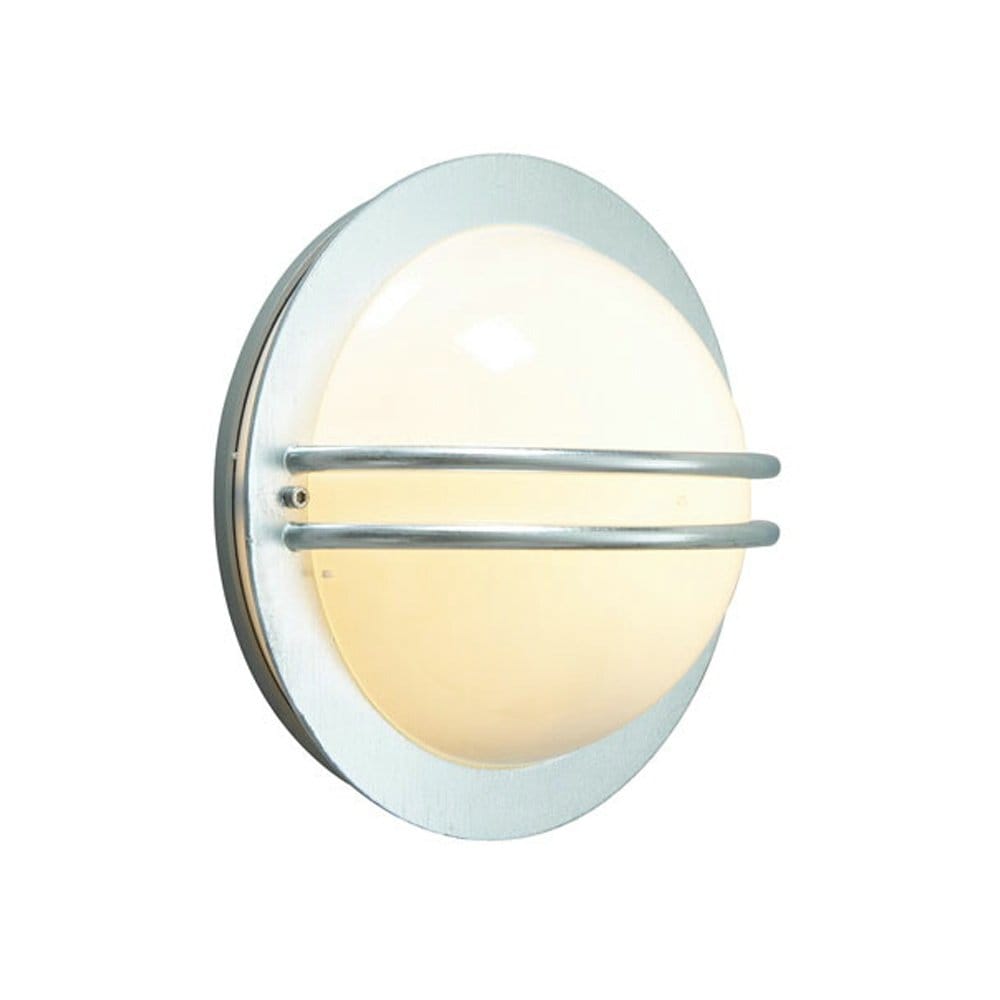 Norlys Bremen Single Wall Lantern - Galvanised with Opal Glass