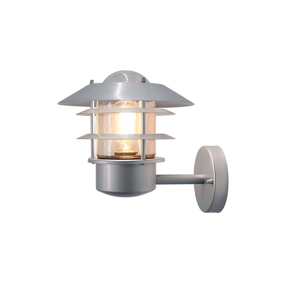 Elstead Helsingor Single Wall Lantern - Silver