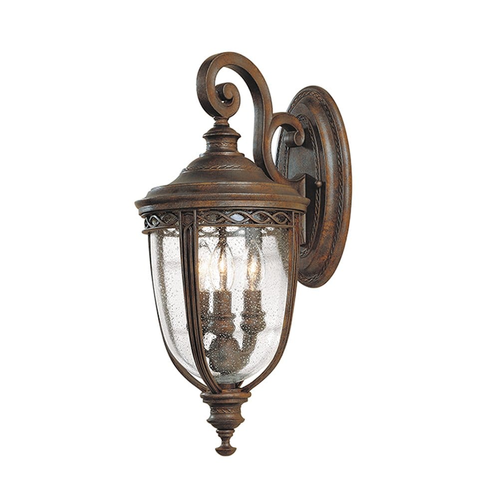 Feiss English Bridle 3 Light Medium Wall Lantern - British Bronze