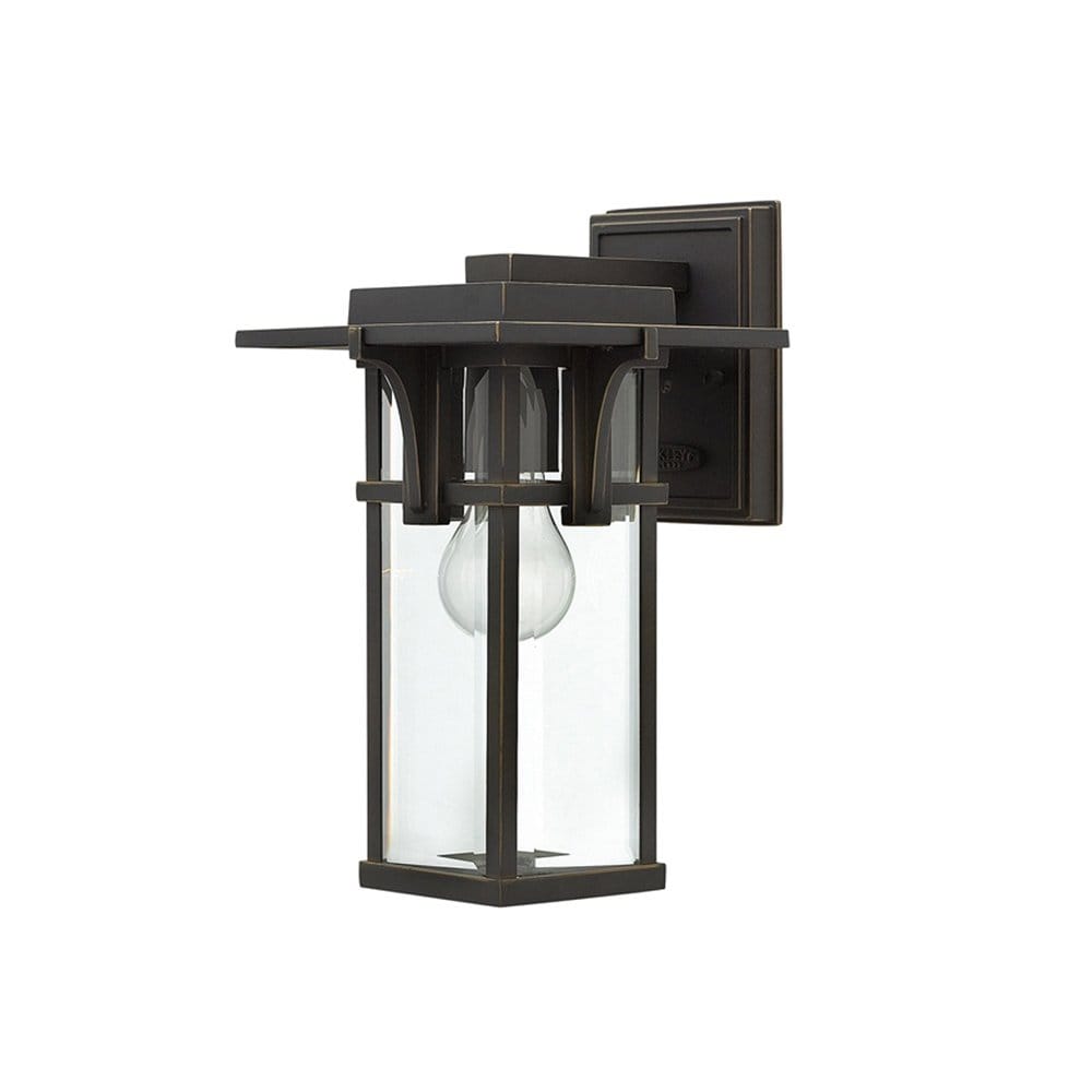 Hinkley Manhattan Single Small Wall Lantern - Oil Rubbed Bronze