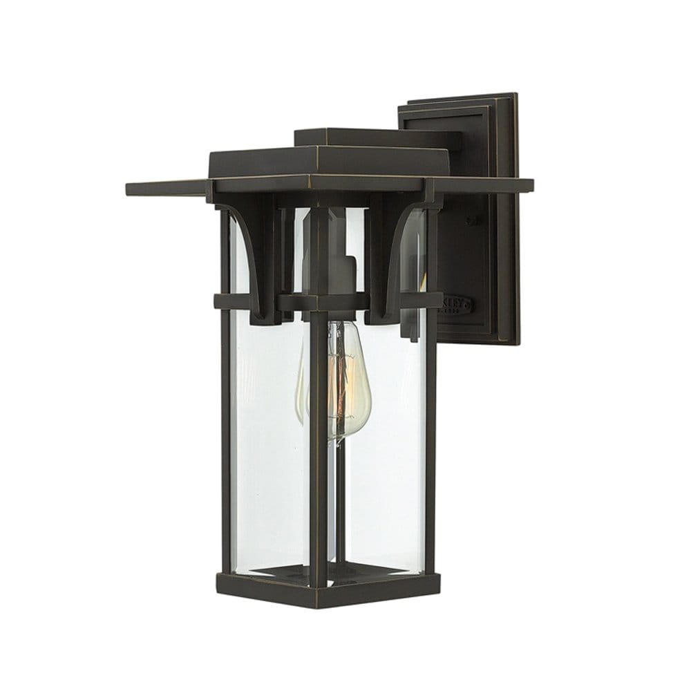 Hinkley Manhattan Single Medium Wall Lantern - Oil Rubbed Bronze