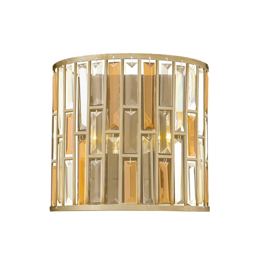 Hinkley Gemma 2 Light Wall Light - Silver Leaf