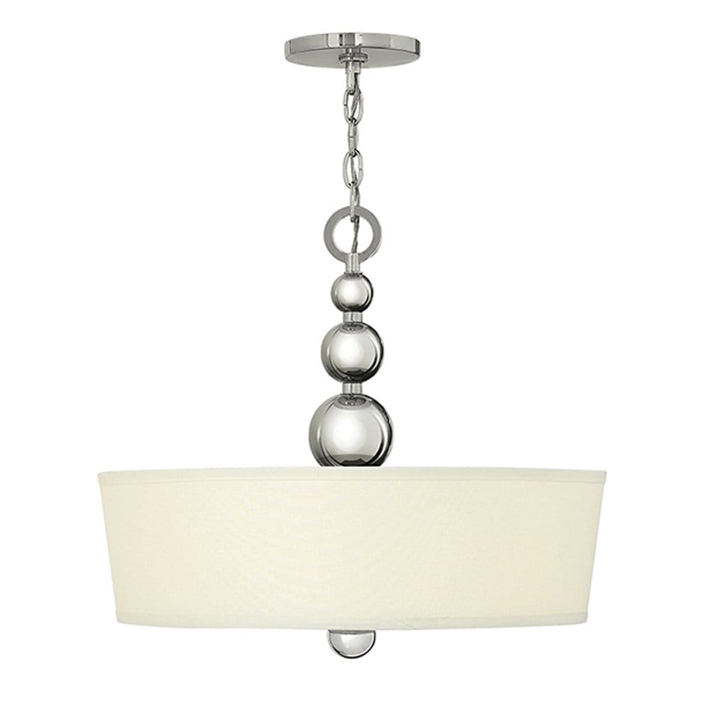 Hinkley Zelda 3 Light Pendant - Polished Nickel