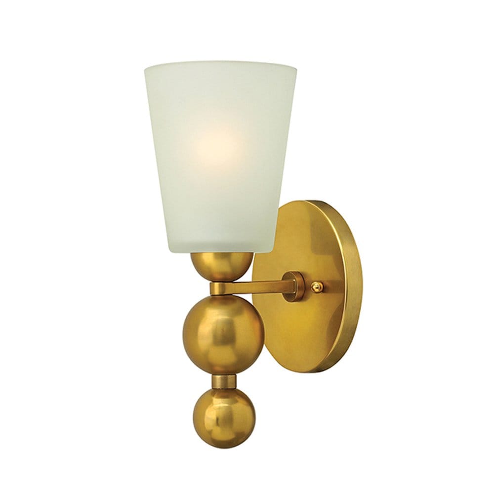 Hinkley Zelda Single Wall Light - Vintage Brass