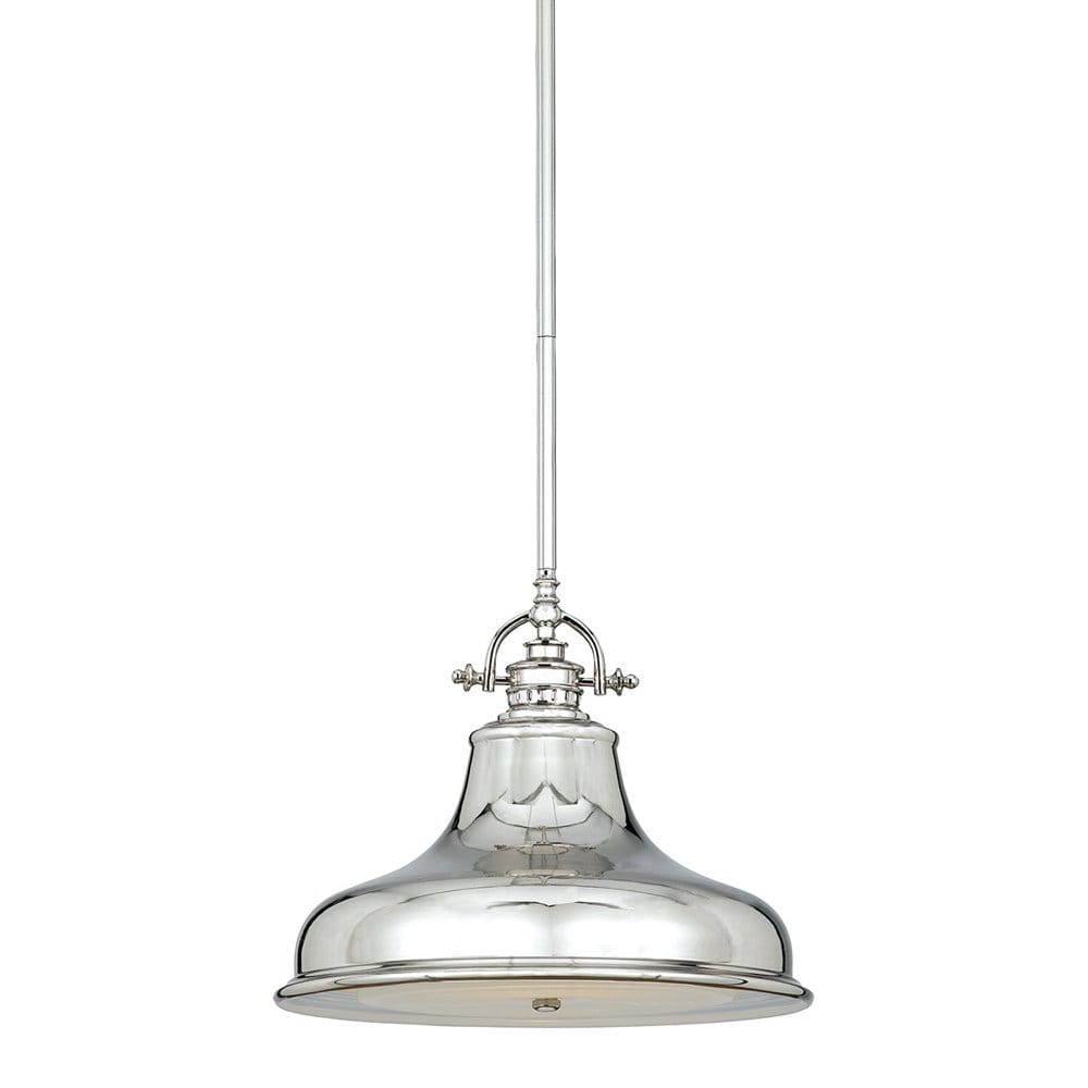 Quoizel Emery Single Medium Pendant - Imperial Silver