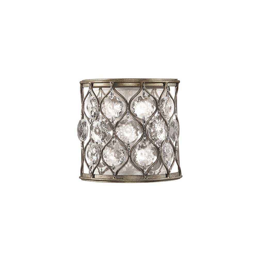 Feiss Lucia Single Wall Light - Burnished Silver