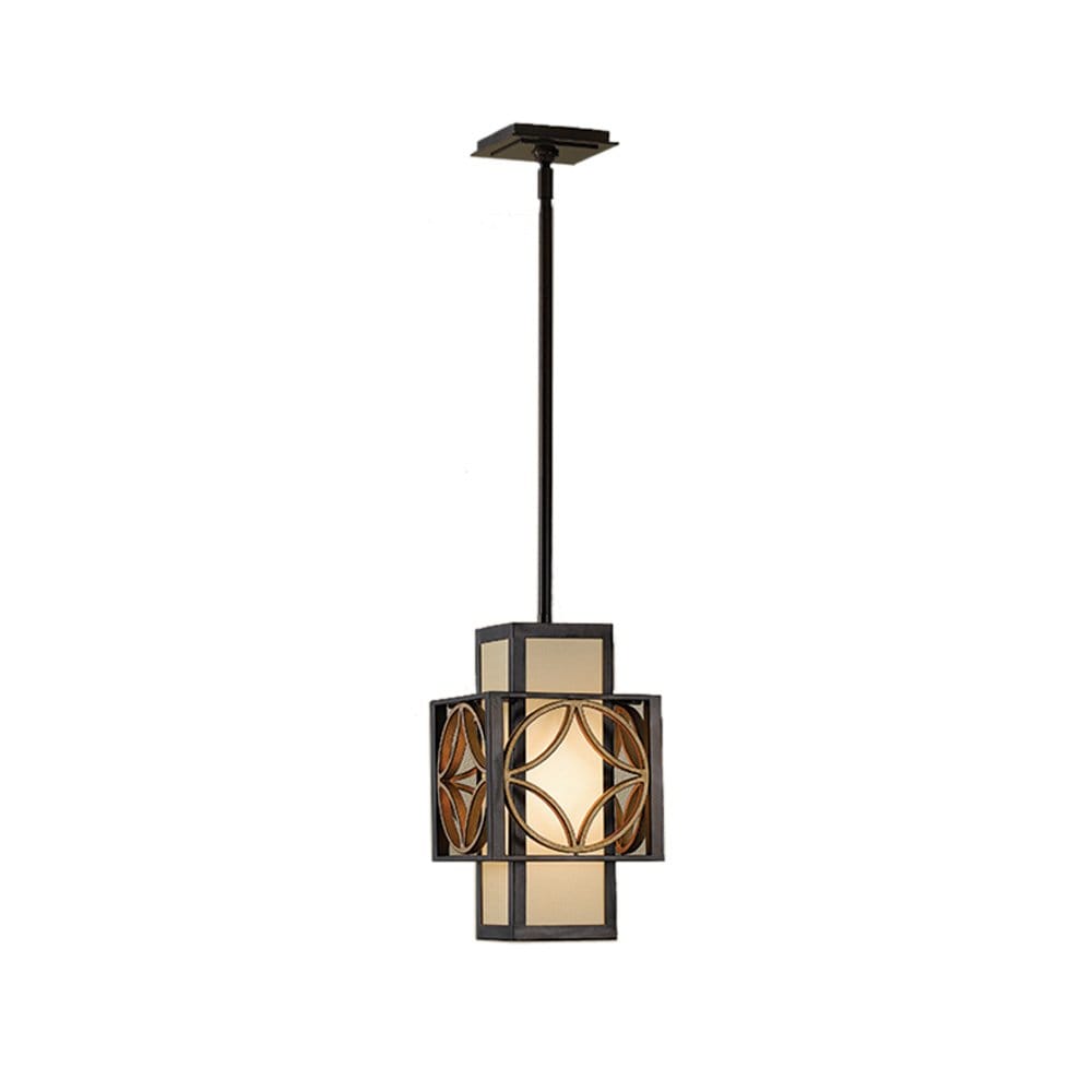 Feiss Remy Single Mini Pendant - Heritage Bronze & Parisienne Gold