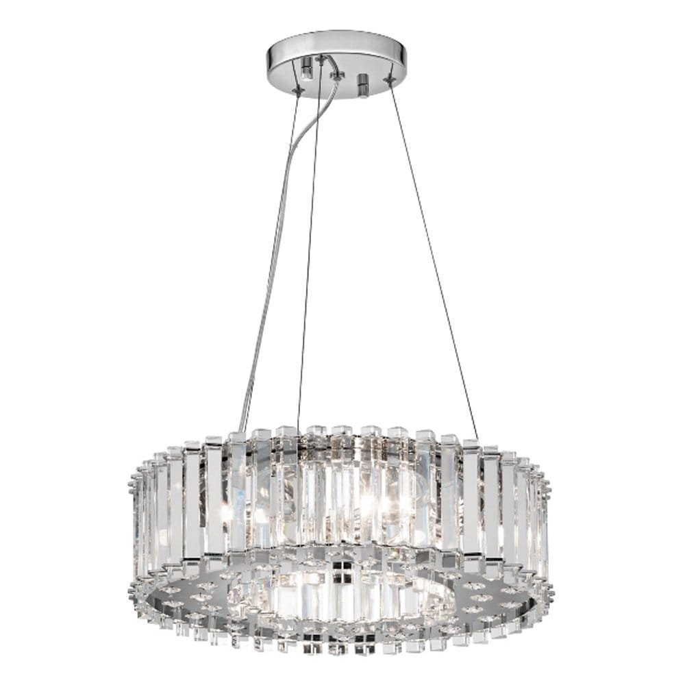 Kichler Crystal Skye 6 Light Bathroom Pendant - Chrome