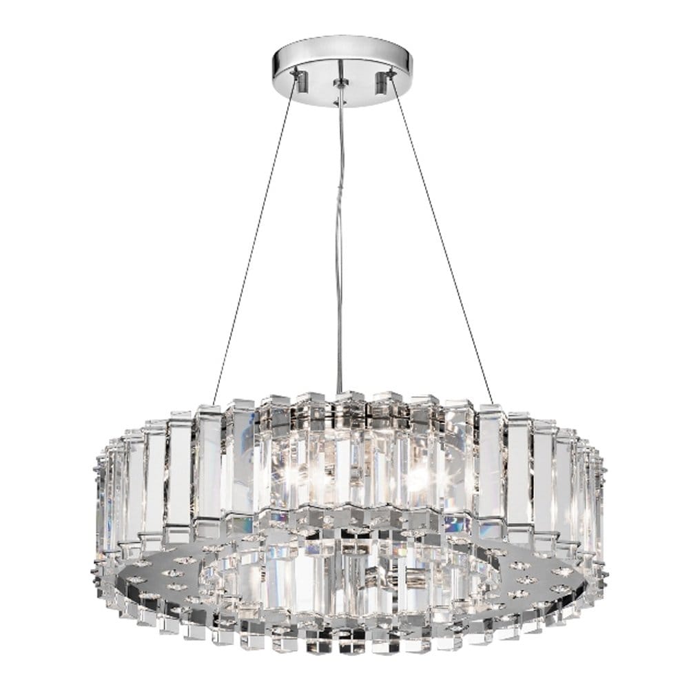 Kichler Crystal Skye 8 Light Bathroom Chandelier - Chrome