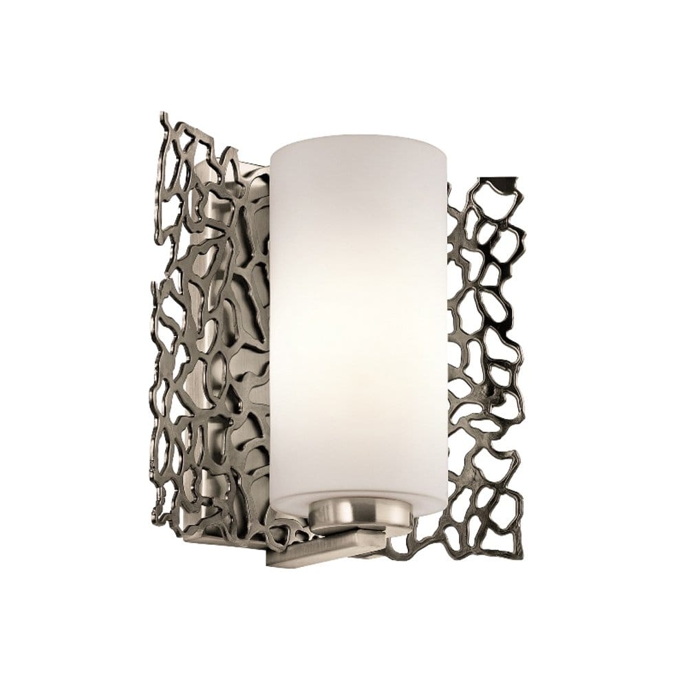 Kichler Silver Coral Single Wall Light - Classic Pewter