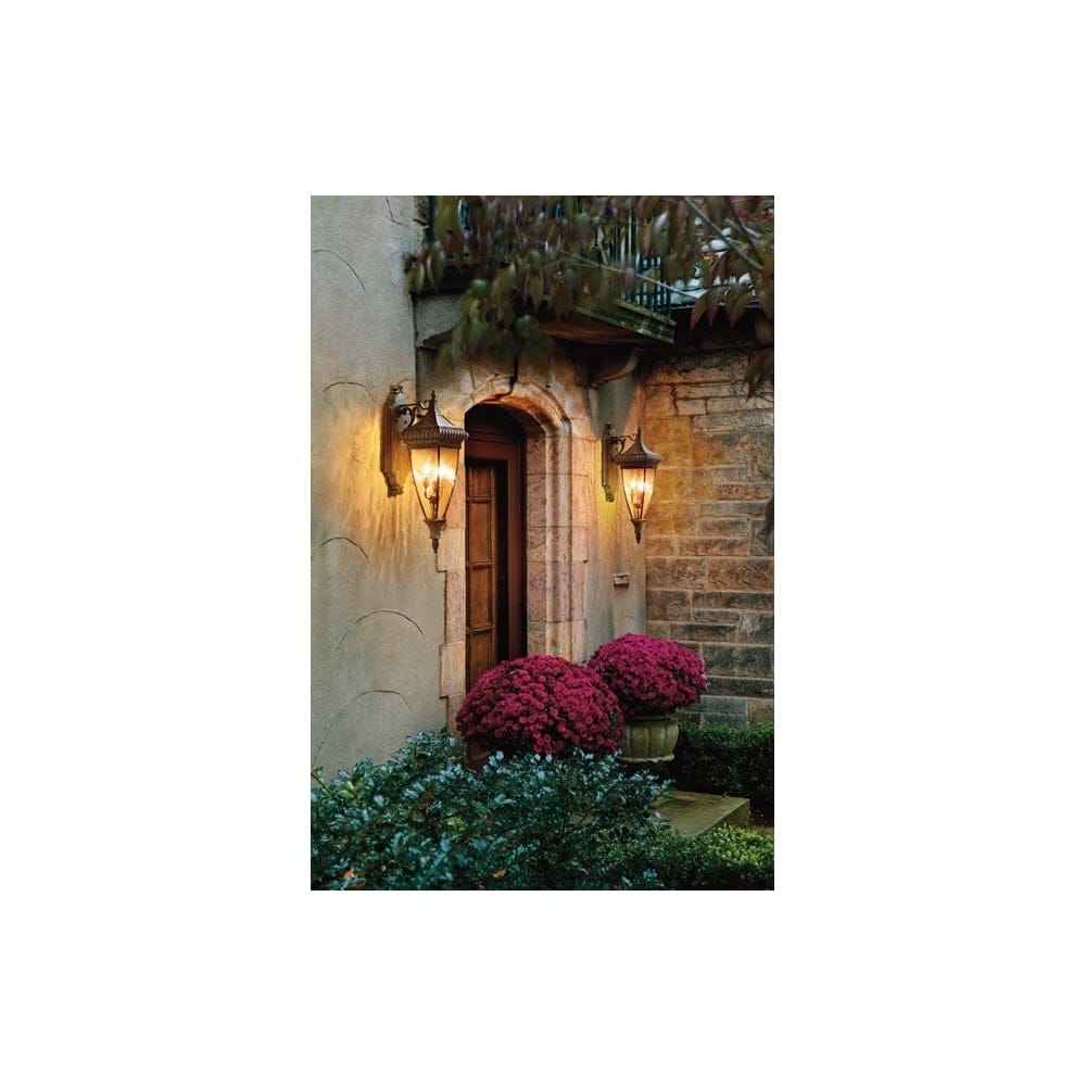 Kichler Venetian Rain 2 Light Medium Wall Lantern - Brushed Bronze