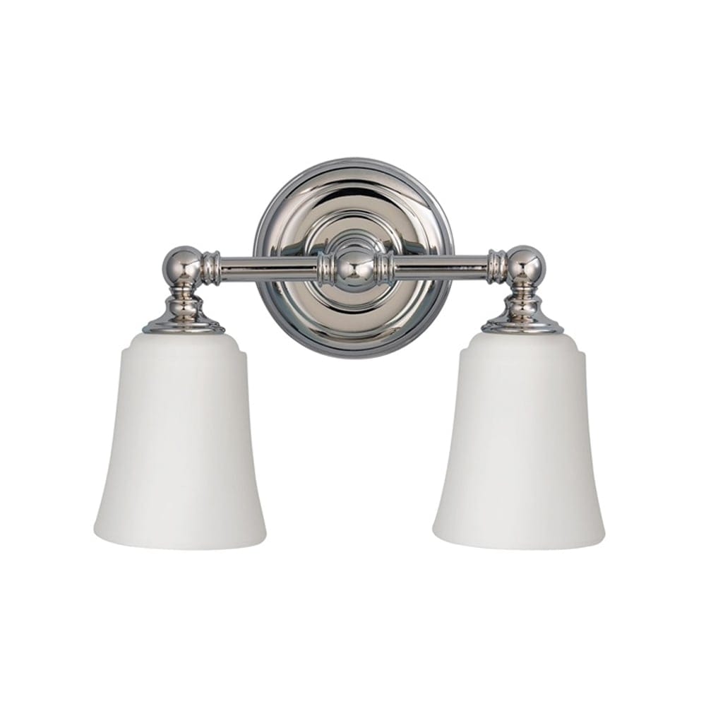 Feiss Huguenot Lake 2 Light Above Mirror Bathroom Light - Polished Chrome
