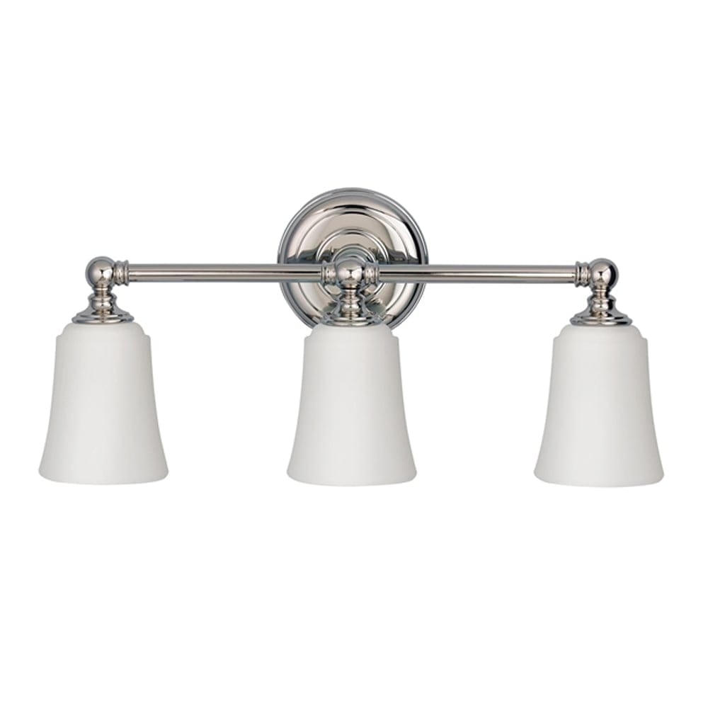 Feiss Huguenot Lake 3 Light Above Mirror Bathroom Light - Polished Chrome