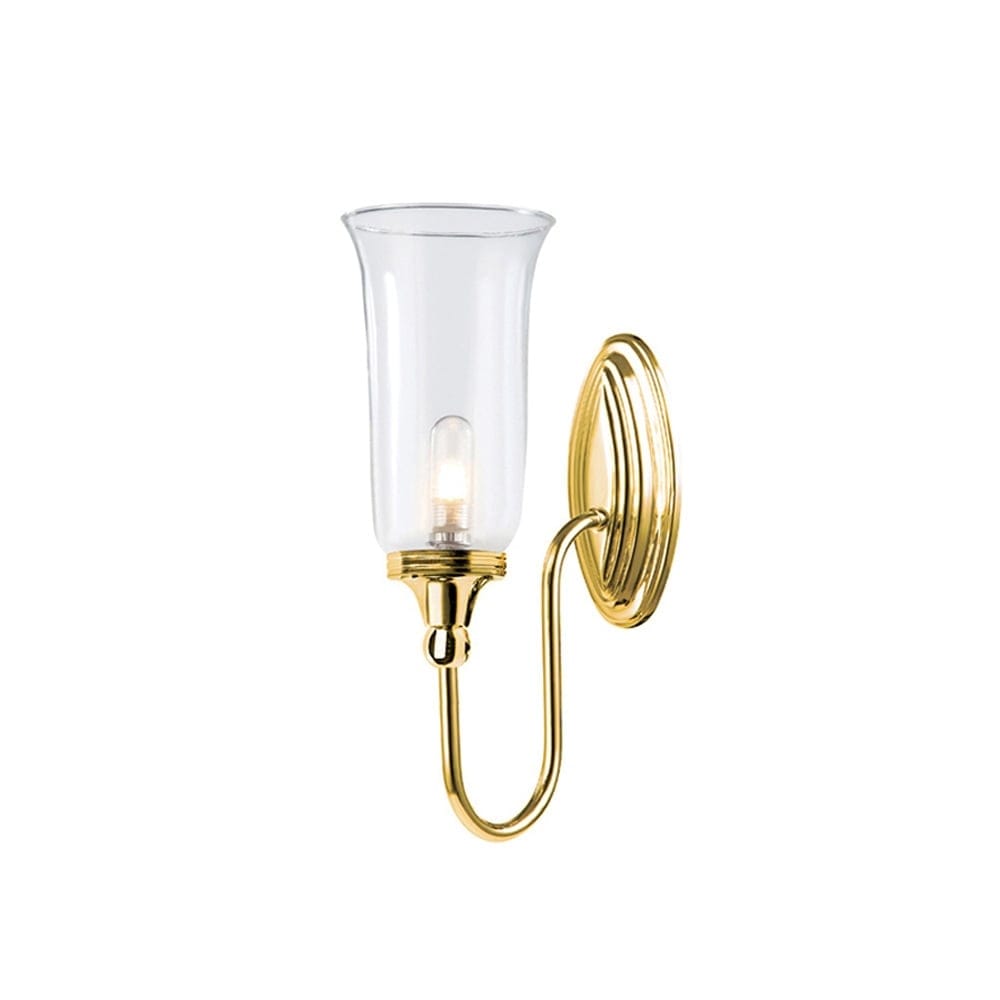 Elstead Blake Single Bathroom Wall Light - Polished Brass
