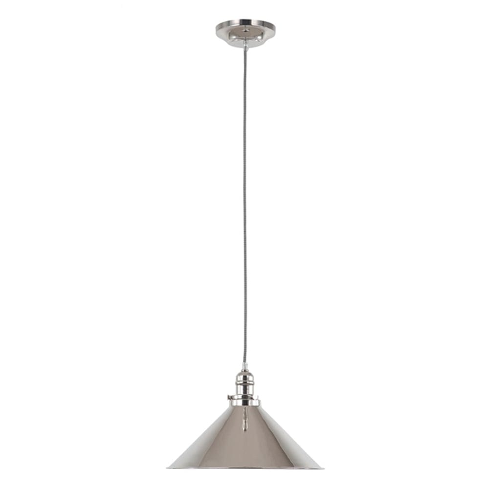 Elstead Provence Single Pendant - Polished Nickel
