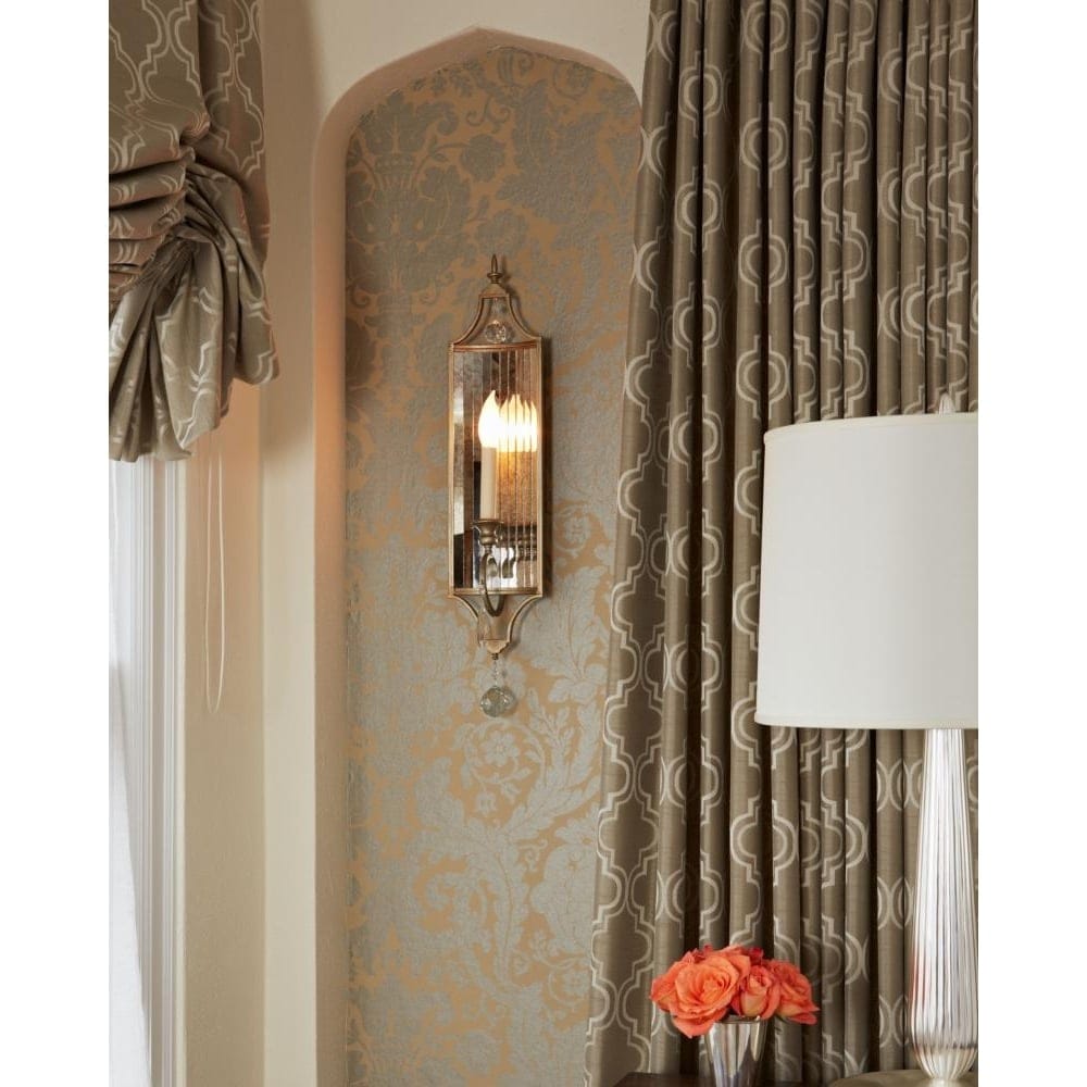 Feiss Gianna Single Wall Light - Gilded Silver