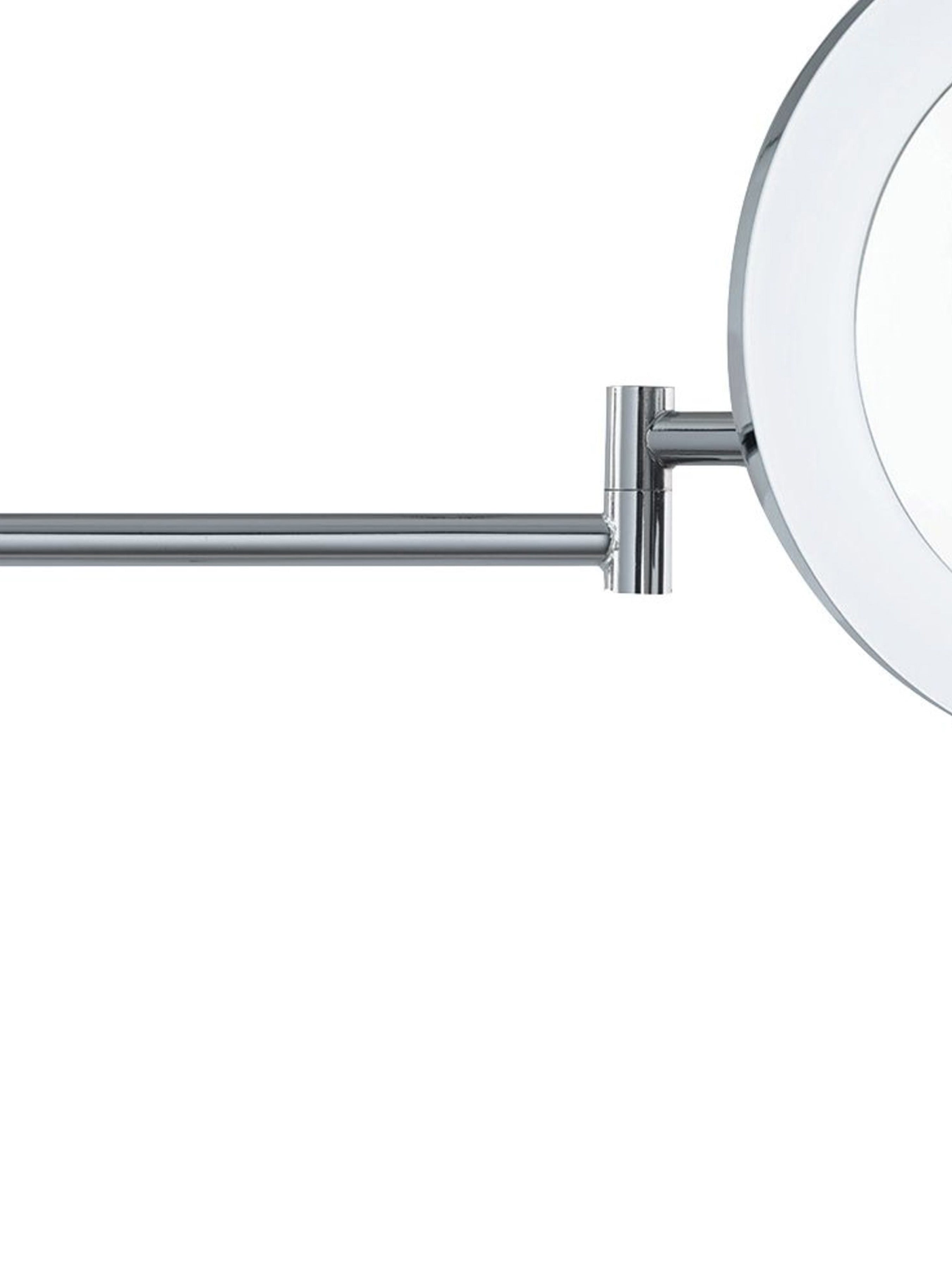 Searchlight IP44 Chrome Illuminated Adjustable Bathroom Magnifying Mirror