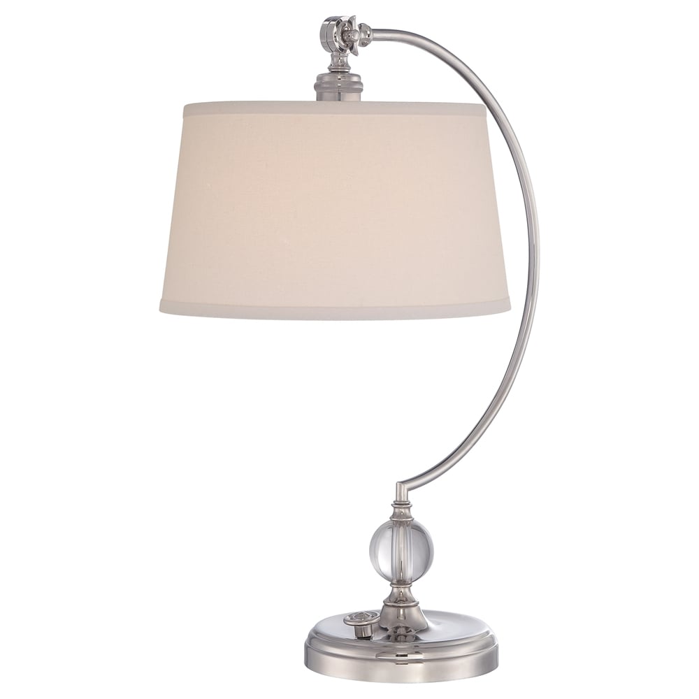 Quoizel Jenkins Single Table Lamp - Polished Nickel