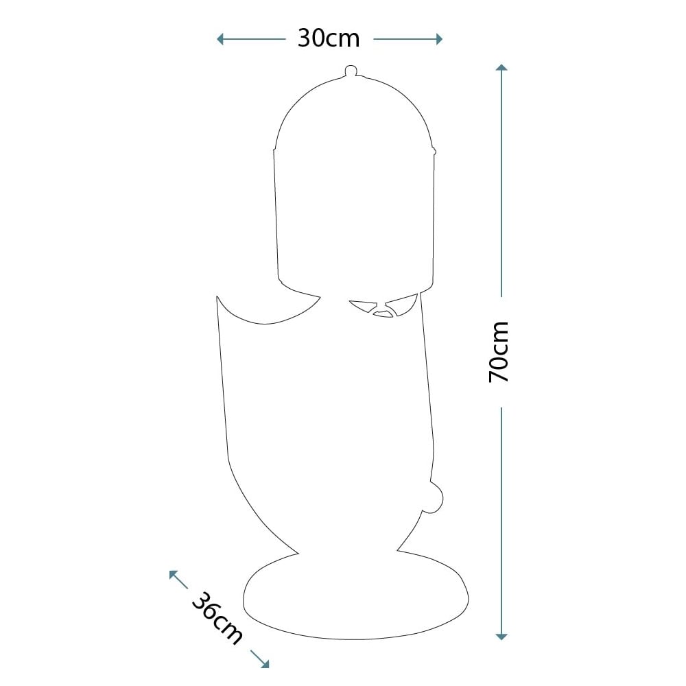 Elstead Crusader Single Table Lamp - Burnished Bronze