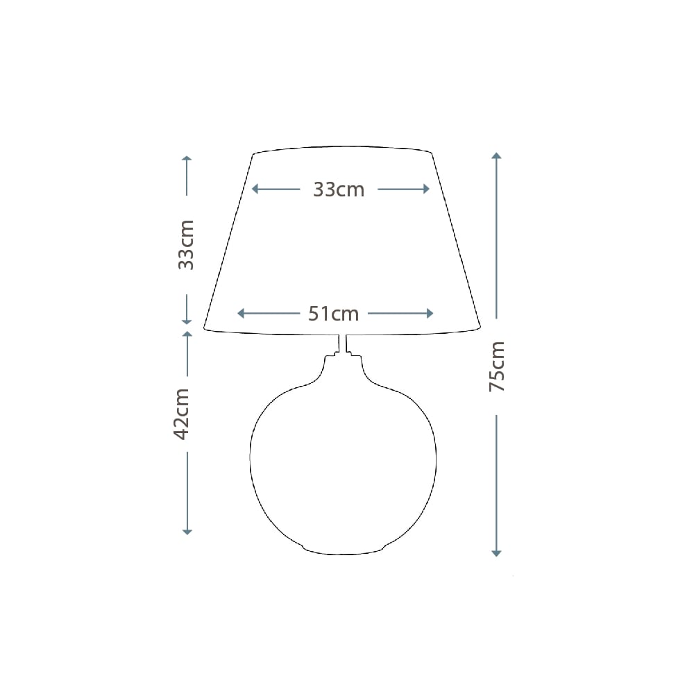 Elstead Ottoman Single Table Lamp - Bronze