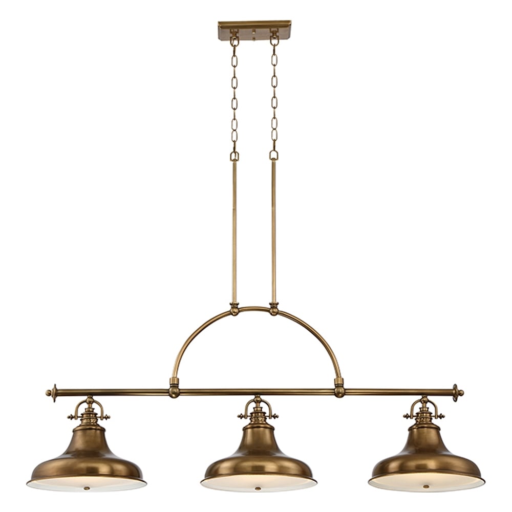 Quoizel Emery 3 Light Island Chandelier - Weathered Brass