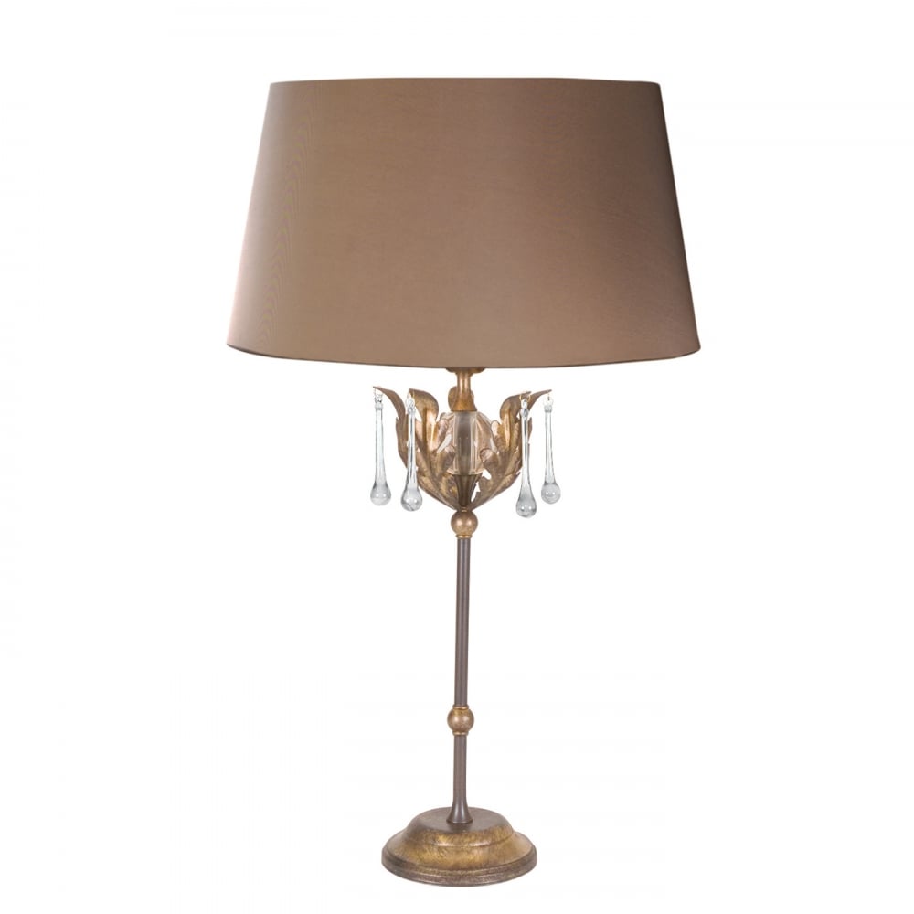 Elstead Amarilli Single Table Lamp - Bronze & Gold