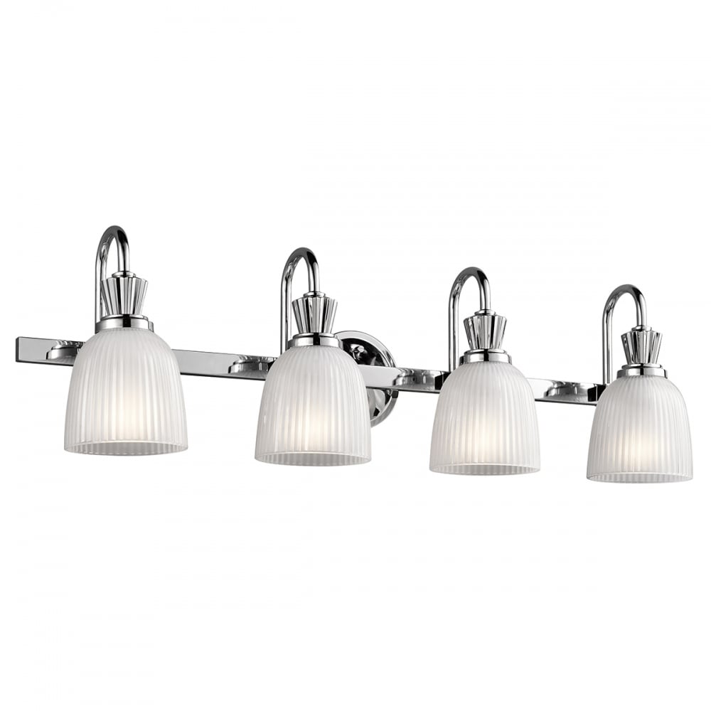 Kichler Cora 4 Light Bathroom Wall Light - Polished Chrome