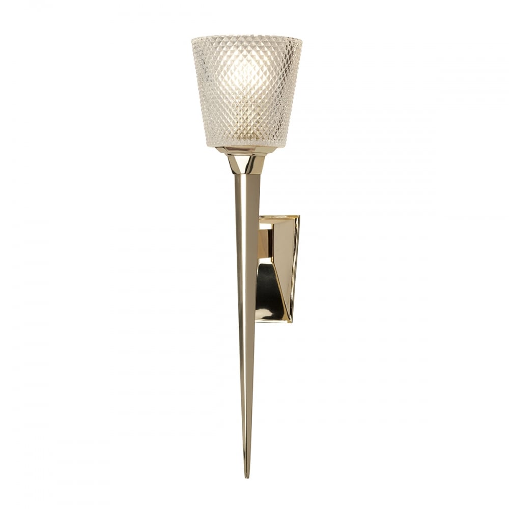 Elstead Verity Single Bathroom Wall Light - Polished Gold