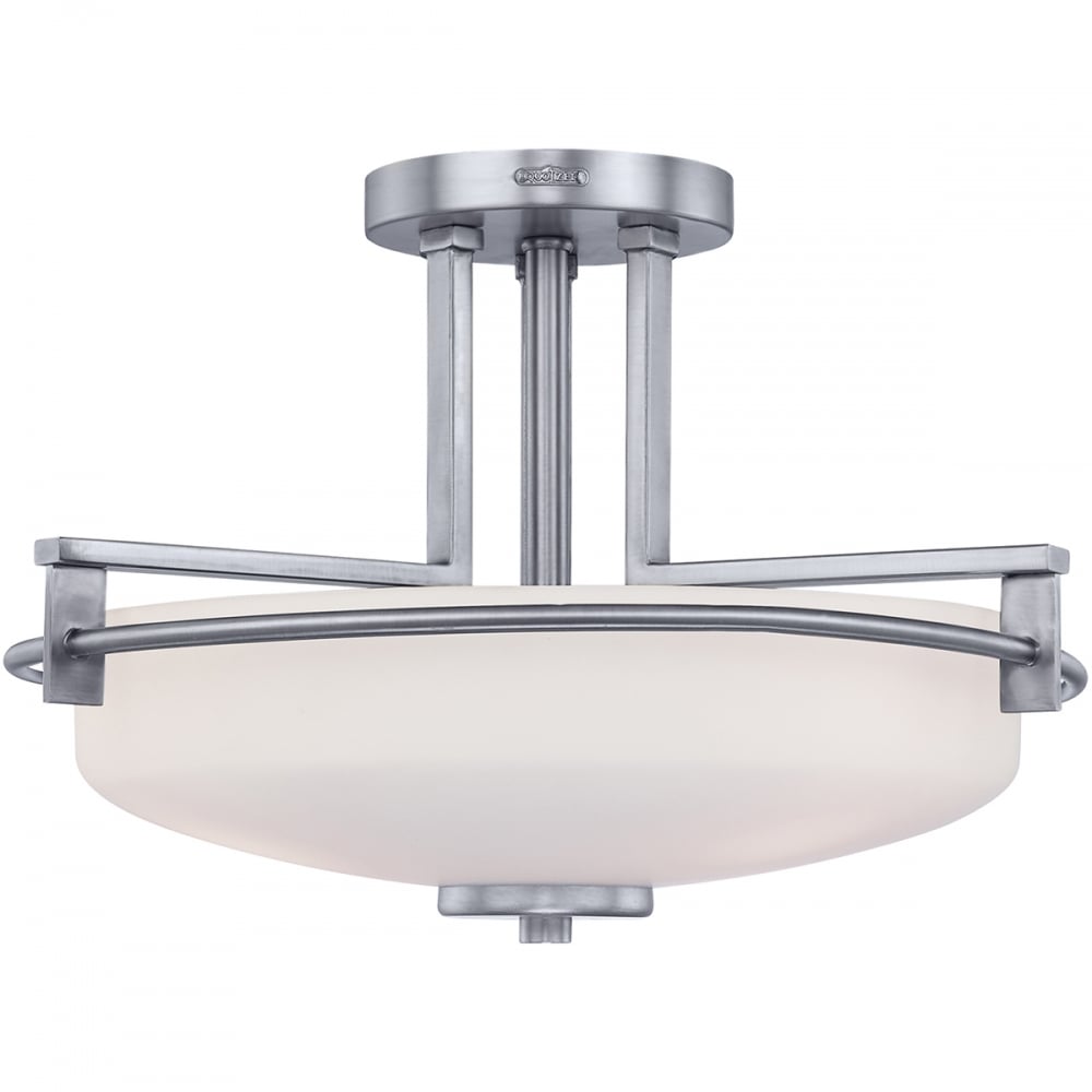 Quoizel Taylor 3 Light Semi-Flush Bathroom Light - Polished Chrome