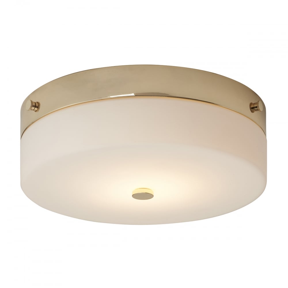Elstead Tamar Single Large Bathroom Flush Fitting - Polished Gold
