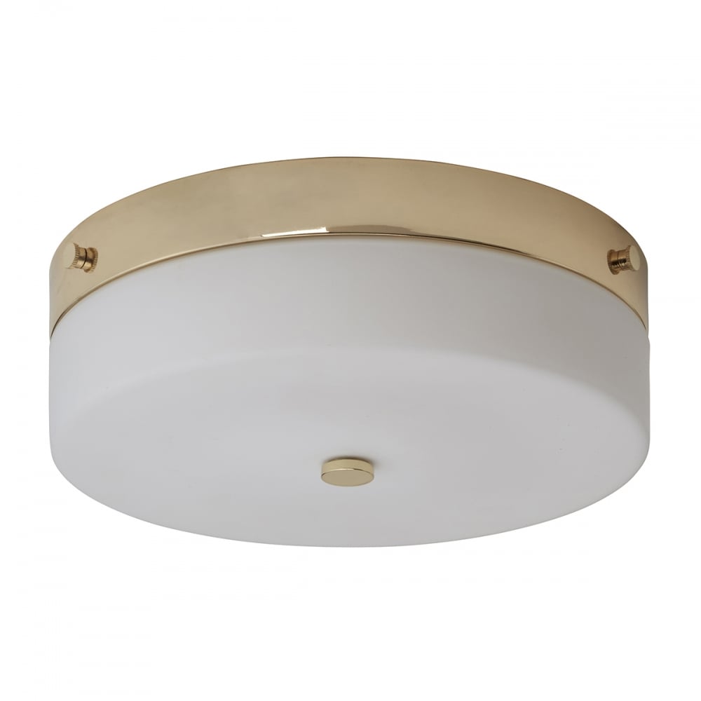 Elstead Tamar Single Large Bathroom Flush Fitting - Polished Gold