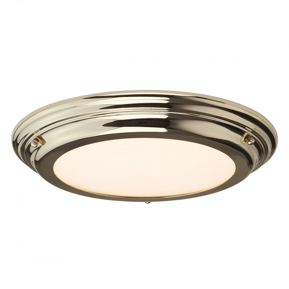 Elstead Welland Single Bathroom Flush Fitting - Polished Brass