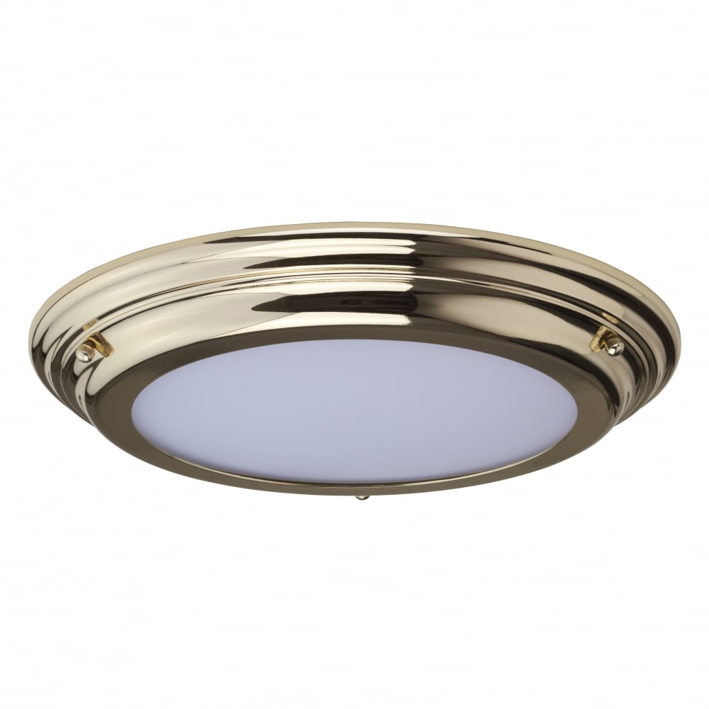 Elstead Welland Single Bathroom Flush Fitting - Polished Brass