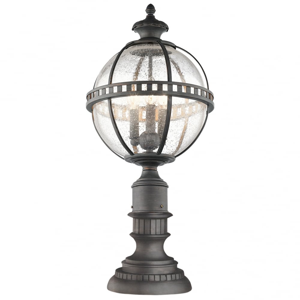 Kichler Halleron 3 Light Pedestal Lantern - Londonderry