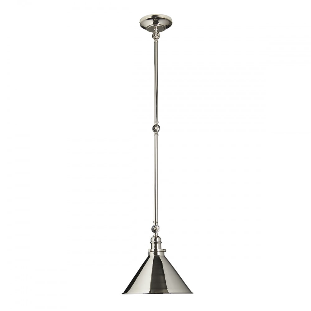 Elstead Provence Single Wall Light/Pendant - Polished Nickel