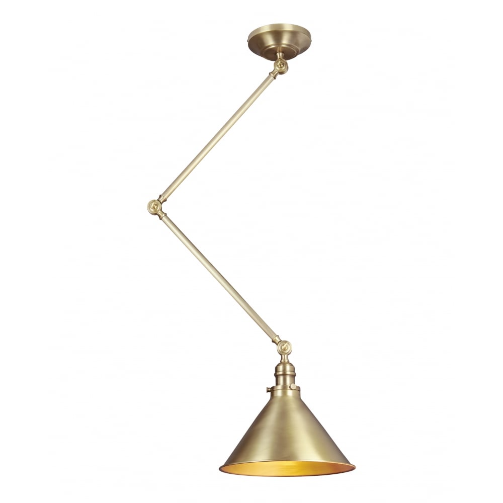 Elstead Provence Single Wall Light/Pendant - Aged Brass