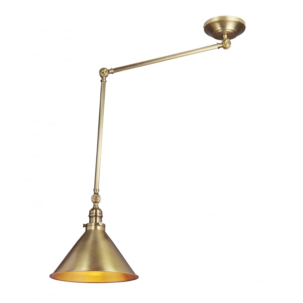 Elstead Provence Single Wall Light/Pendant - Aged Brass