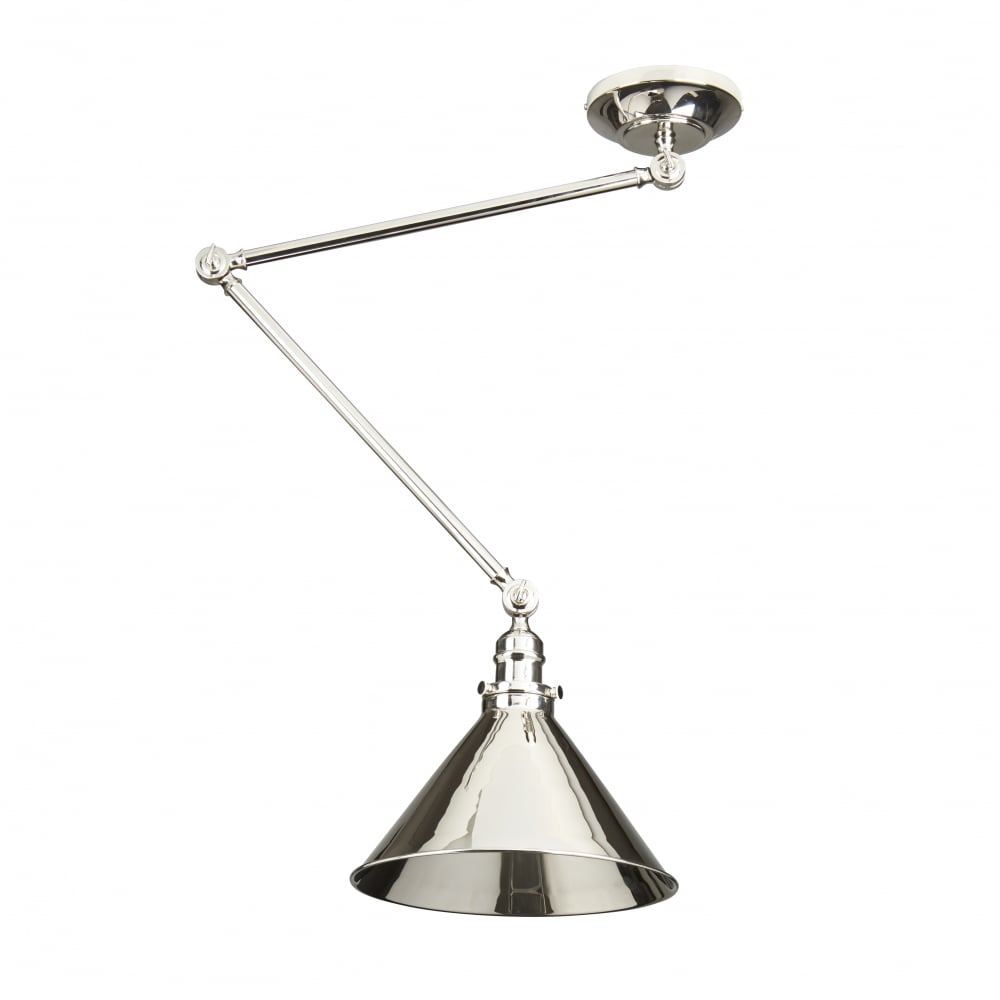Elstead Provence Single Wall Light/Pendant - Polished Nickel