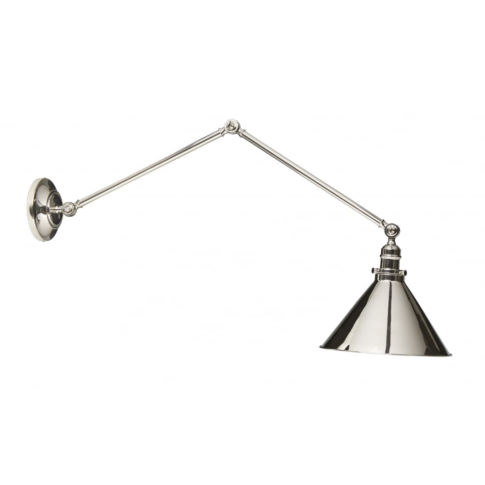 Elstead Provence Single Wall Light/Pendant - Polished Nickel