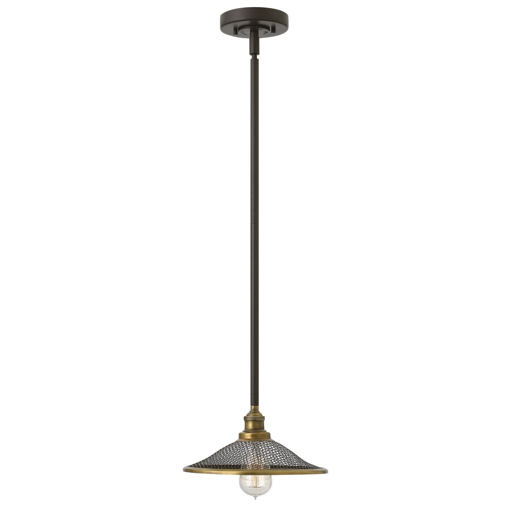 Hinkley Rigby Single Pendant - Buckeye Bronze