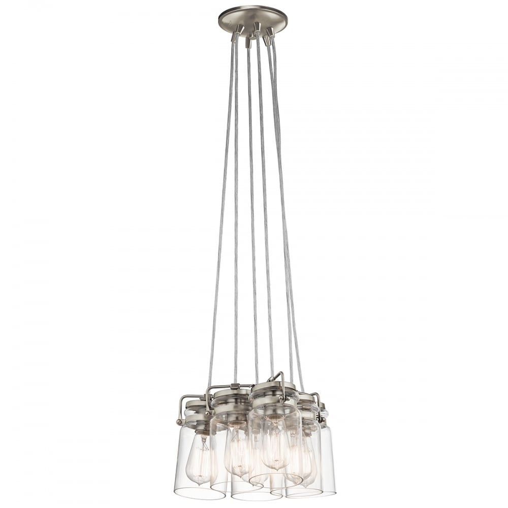 Kichler Brinley 6 Light Pendant - Brushed Nickel