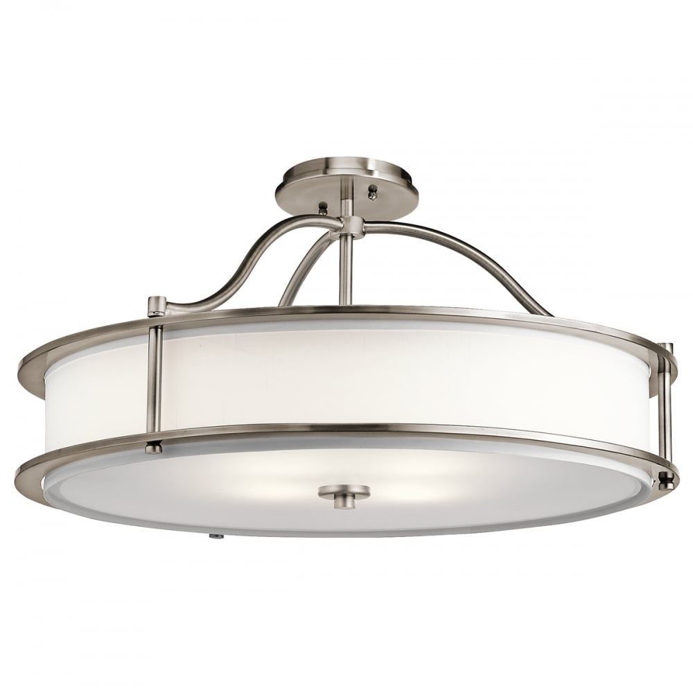 Kichler Emory 4 Light Chandelier / Semi Flush - Classic Pewter