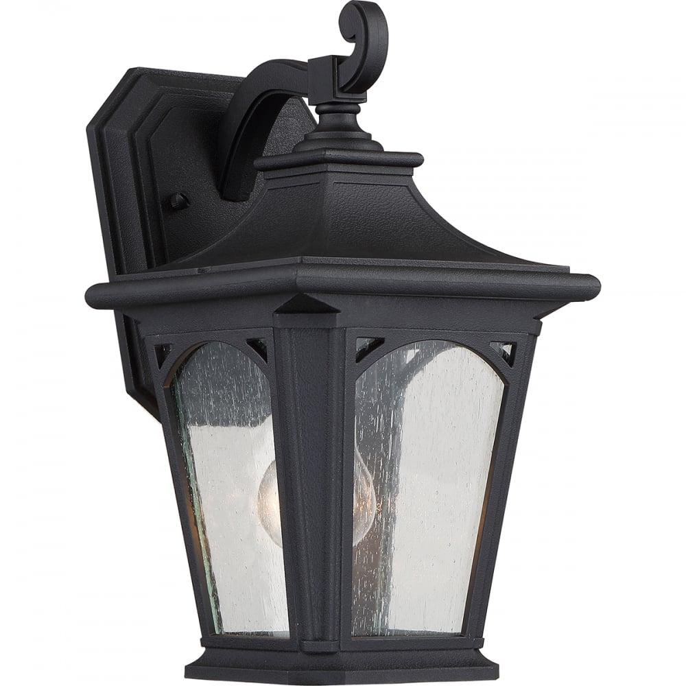 Quoizel Bedford Single Small Wall Lantern - Mystic Black