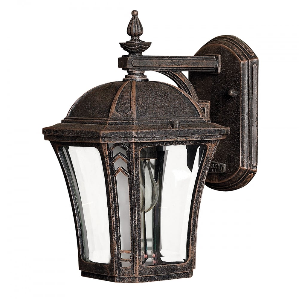 Hinkley Wabash Single Small Wall Lantern - Mocha