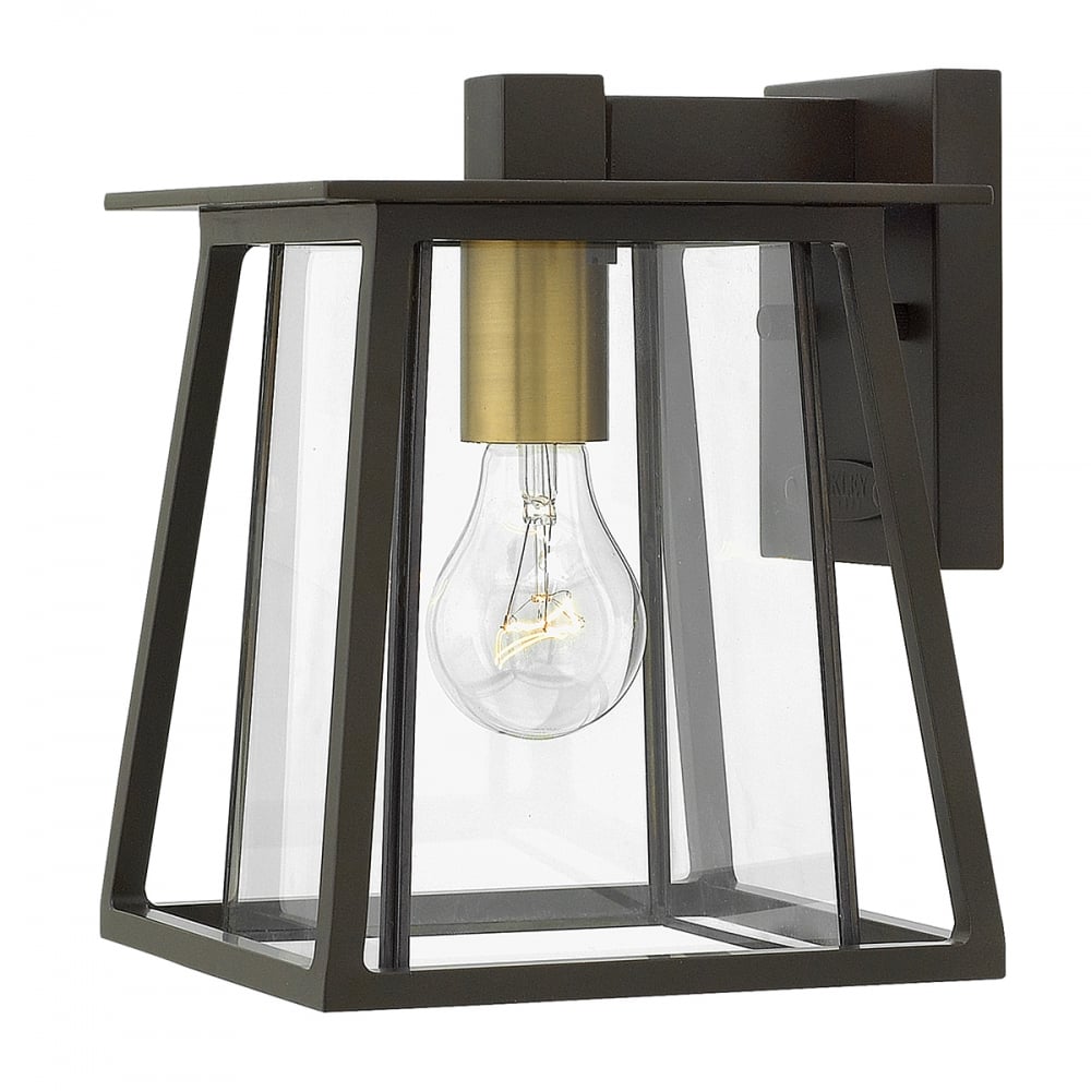 Hinkley Walker Single Small Wall Lantern - Buckeye Bronze